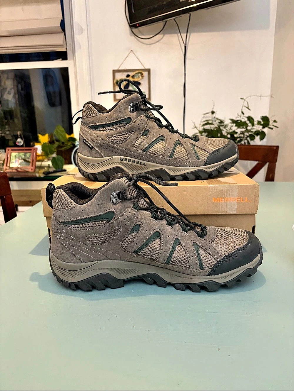 Merrell Oakcreek Mid WP Waterproof Hiking Boots Men’s 11 Boulder J035921 w/ Box